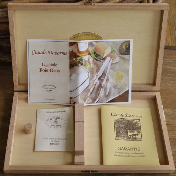 Laguiole Claude Dozorme Foie Gras Serving Set- 2 Pieces - Picture 5 of 9